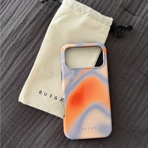 BURGA Orange and Blue IPhone 17 Pro Max Case